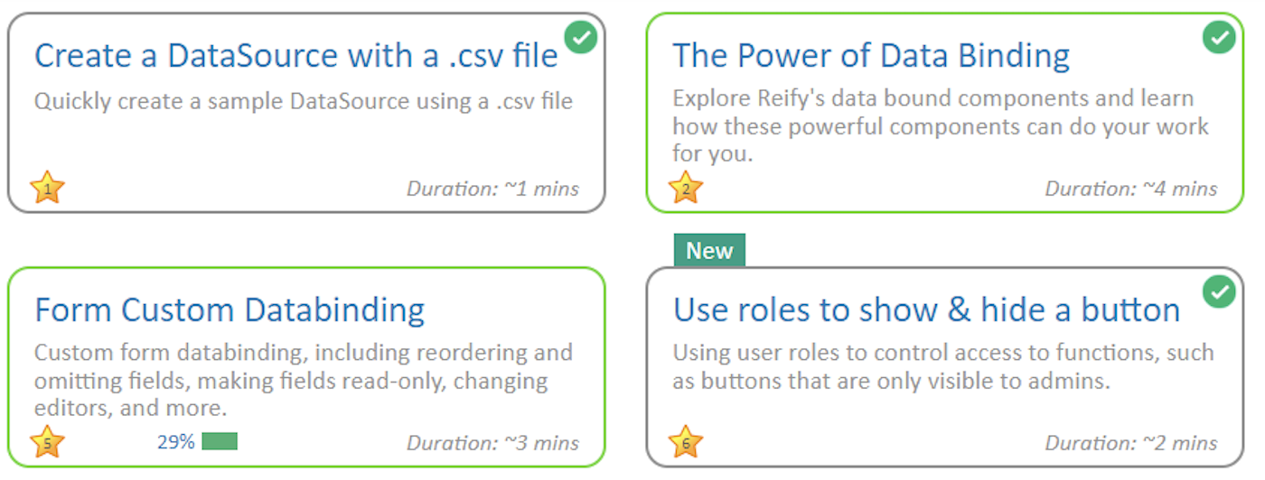 Reify 13 tutorials