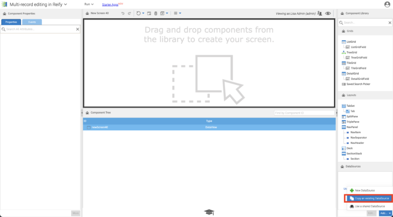 Drag & drop Reify components