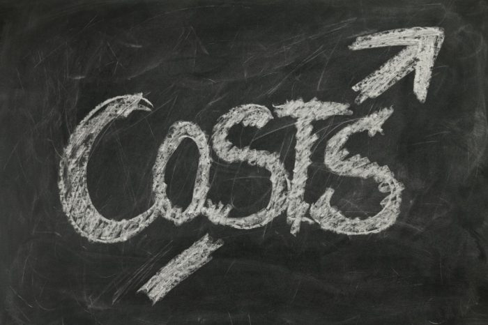 Image of blackboard representing Costs
