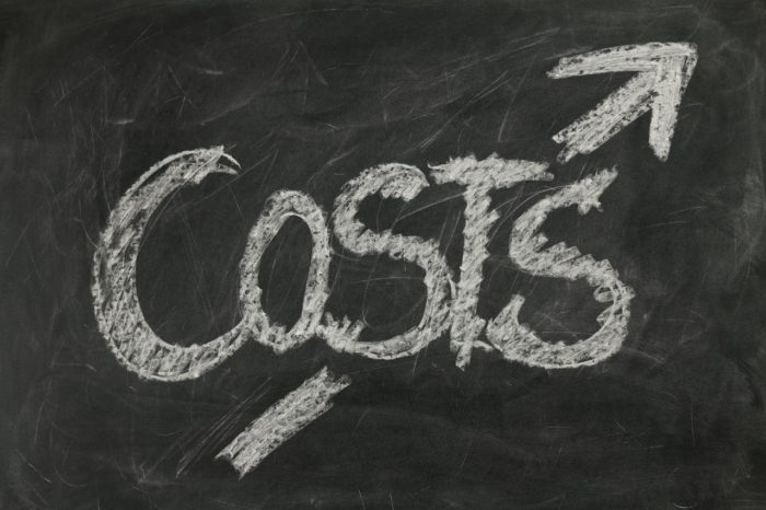 Image of blackboard representing Costs