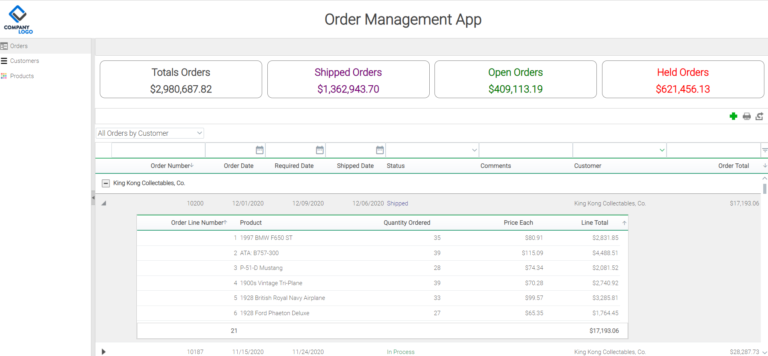 Order management app